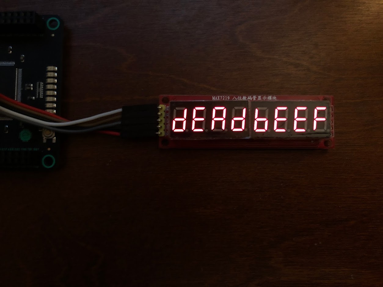 FPGA for Fun #1 (Part 2) - Driving the MAX 7219 LED Display Module