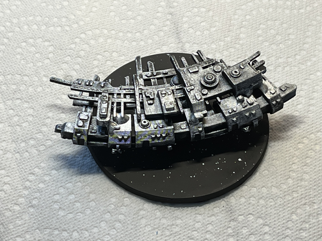 Small space station painted